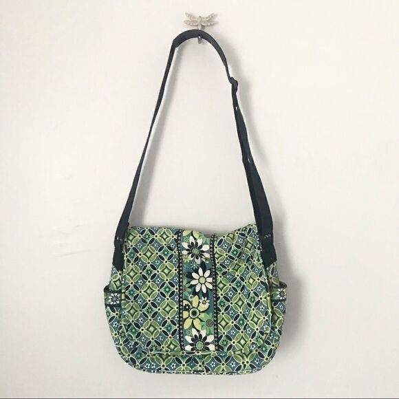 Vera Bradley Daisy Daisy messenger diaper bag - Picture 1 of 10